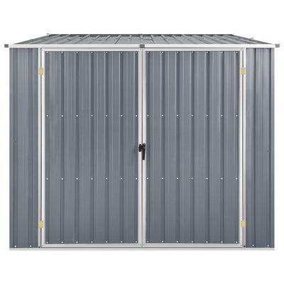 Garden Shed Grey 195x198x159 cm Galvanised Steel