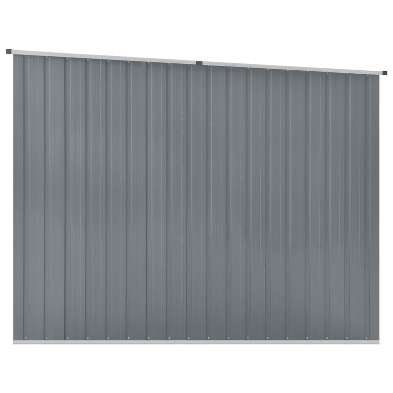 Garden Shed Grey 195x198x159 cm Galvanised Steel