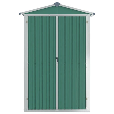 Garden Shed Green 116x45x175 cm Galvanised Steel