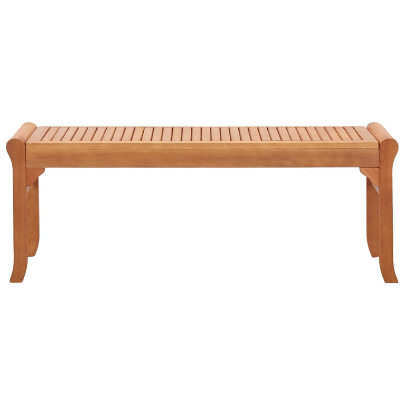 2-Seater Garden Bench 120 cm Solid Eucalyptus Wood