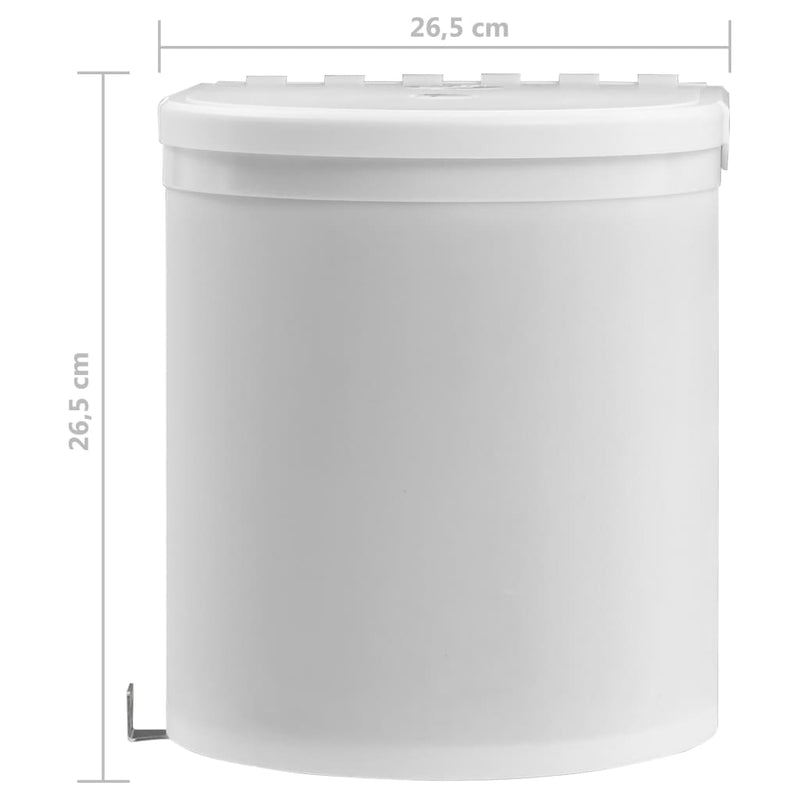 Kitchen Built-in Dust Bin Plastic 8 L