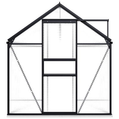 Greenhouse with Base Frame Anthracite Aluminium 4.75 m²