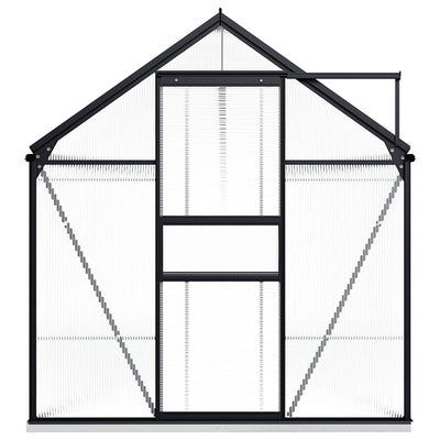 Greenhouse with Base Frame Anthracite Aluminium 8.17 m²