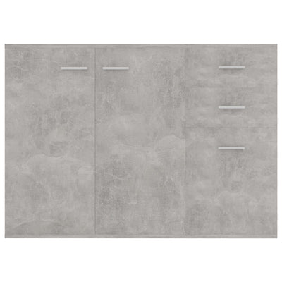 Sideboard Concrete Grey 105x30x75 cm Engineered Wood