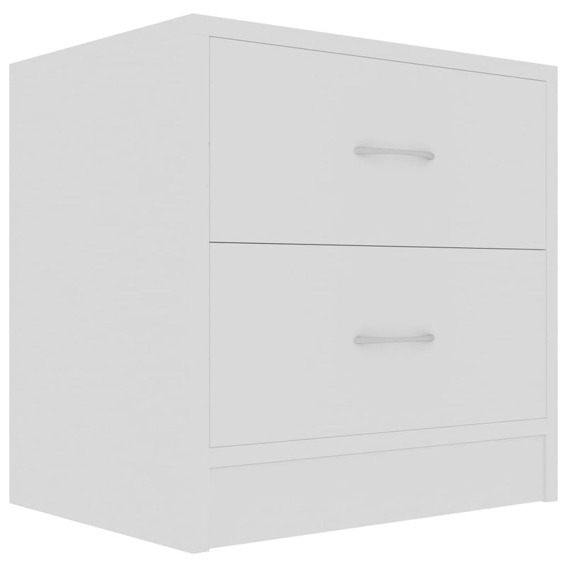 Bedside Cabinet White 40x30x40 cm Engineered Wood