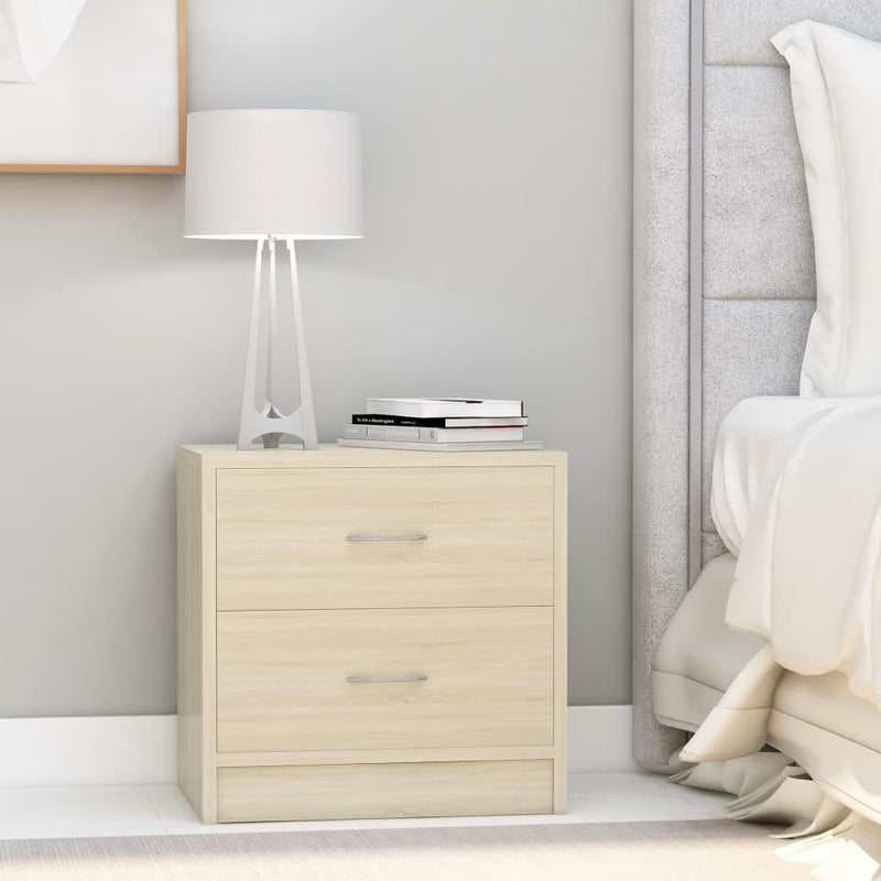 Bedside Cabinet Sonoma Oak 40x30x40 cm Engineered Wood