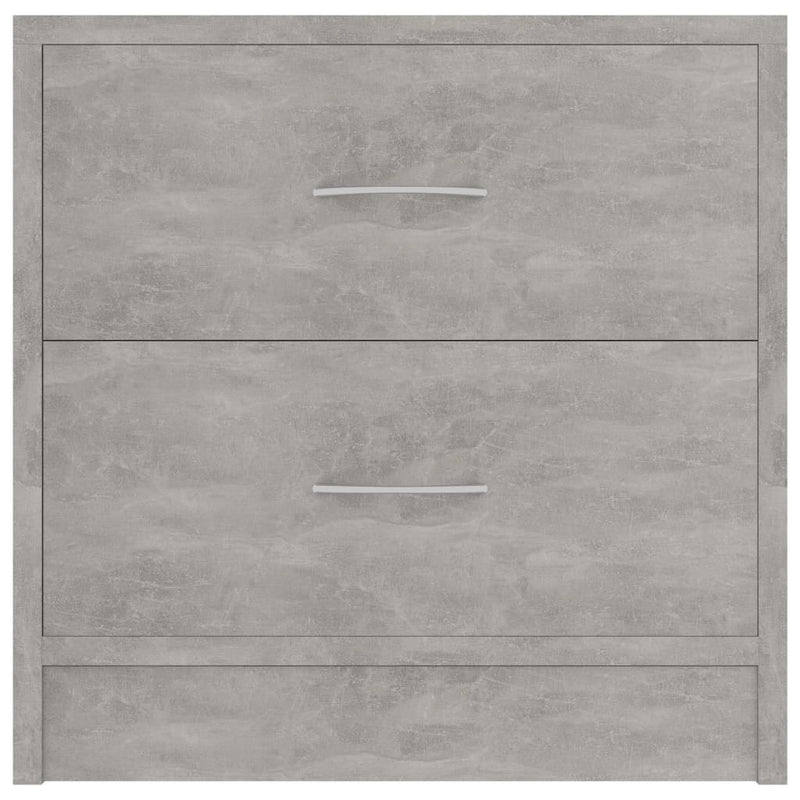 Bedside Cabinets 2 pcs Concrete Grey 40x30x40 cm Engineered Wood