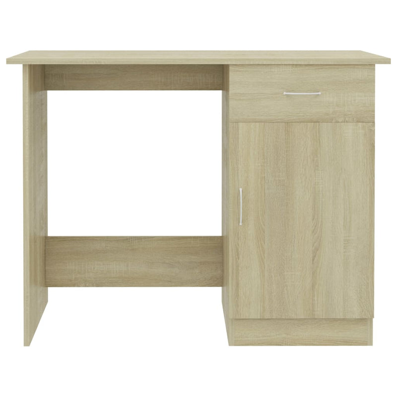 Desk Sonoma Oak 100x50x76 cm Engineered Wood