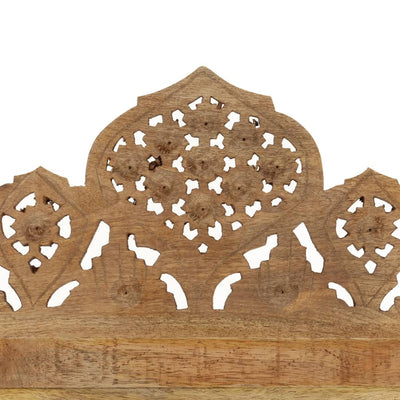 Hand Carved 3-Panel Room Divider 120x165 cm Solid Mango Wood