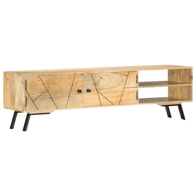 TV Cabinet 140x30x40 cm Solid Mango Wood