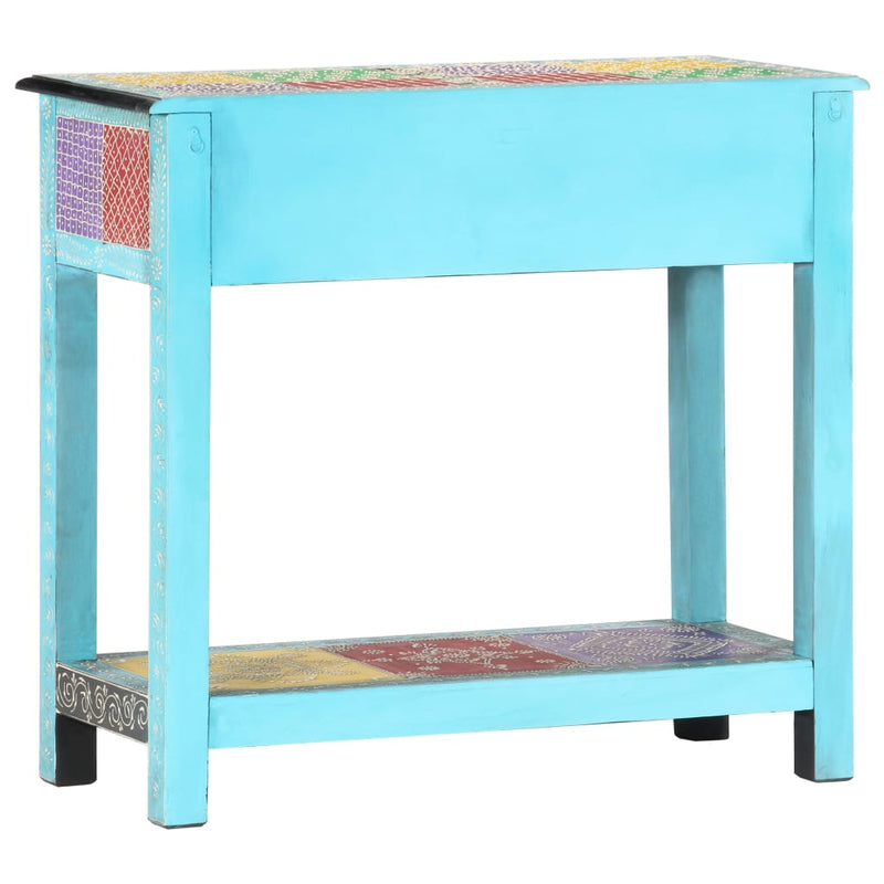 Hand Painted Console Table 80x35x75 cm Solid Mango Wood