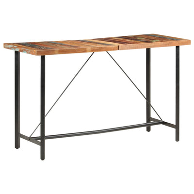 Bar Table 180x70x107 cm Solid Reclaimed Wood