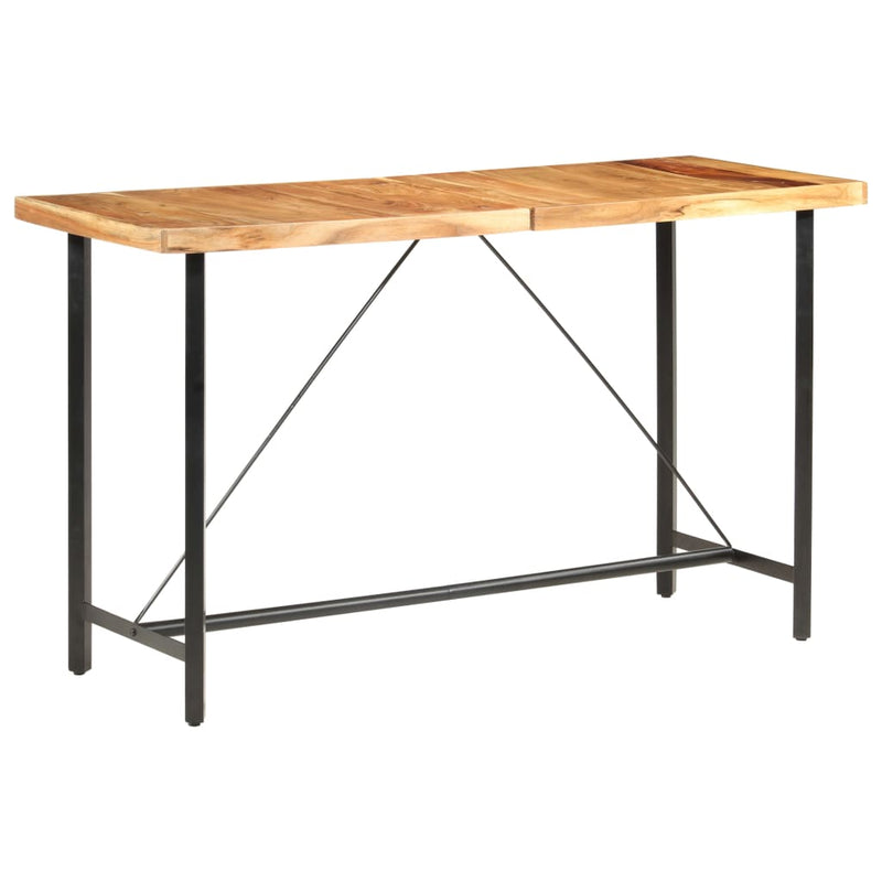 Bar Table 180x70x107 cm Solid Acacia Wood