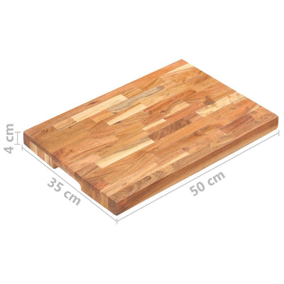 Chopping Board 50x35x4 cm Solid Acacia Wood