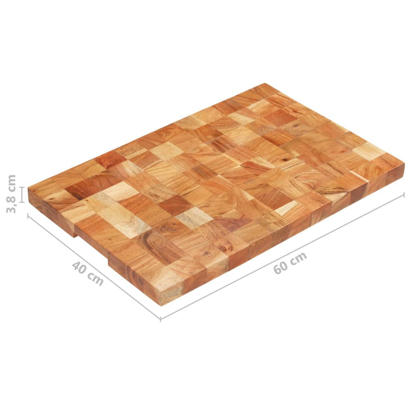 Chopping Board 60x40x3.8 cm Solid Acacia Wood