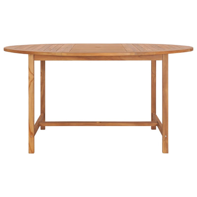 Garden Table 150x76 cm Solid Teak Wood