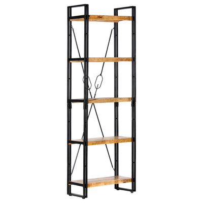 5-Tier Bookcase 60x30x180 cm Solid Mango Wood