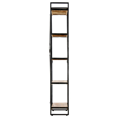 5-Tier Bookcase 60x30x180 cm Solid Mango Wood