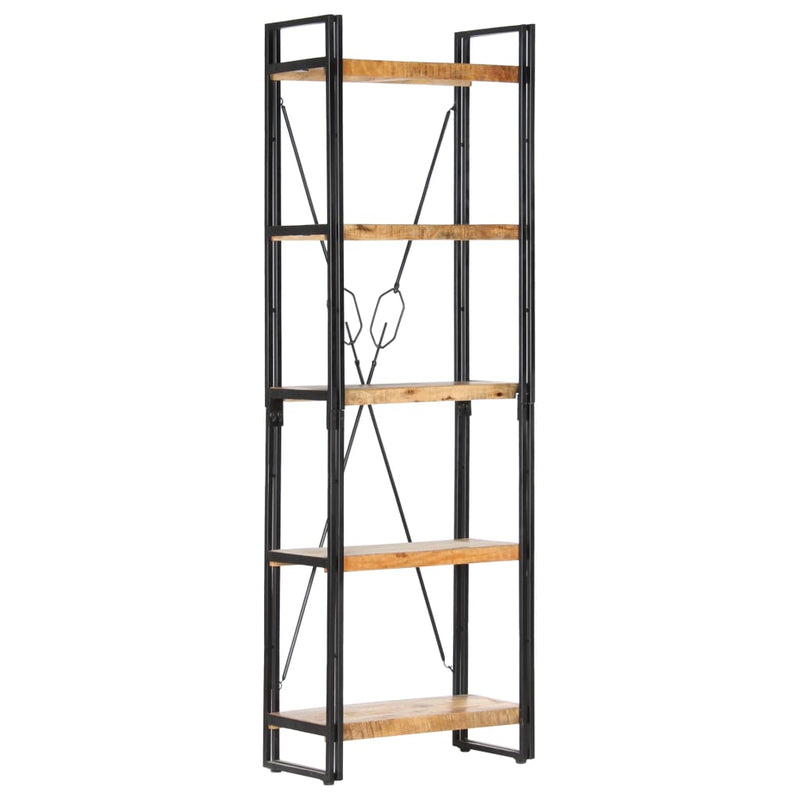 5-Tier Bookcase 60x30x180 cm Solid Mango Wood