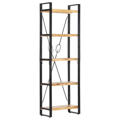 5-Tier Bookcase 60x30x180 cm Solid Mango Wood