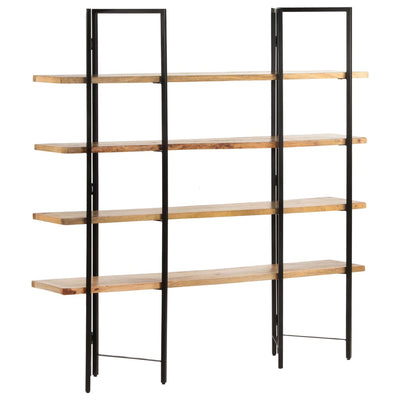 4-Tier Bookcase 160x35x160 cm Solid Mango Wood