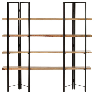 4-Tier Bookcase 160x35x160 cm Solid Mango Wood