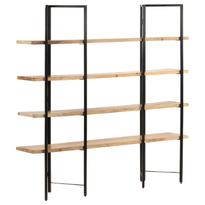 4-Tier Bookcase 160x35x160 cm Solid Mango Wood