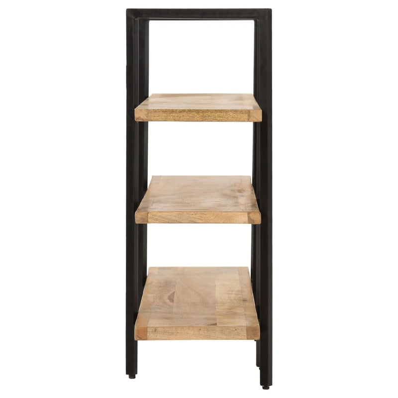 3-Tier Bookcase 160x31x80 cm Solid Mango Wood