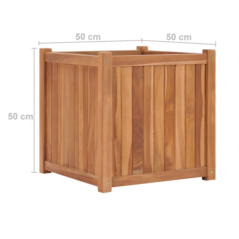 Raised Bed 50x50x50 cm Solid Teak Wood