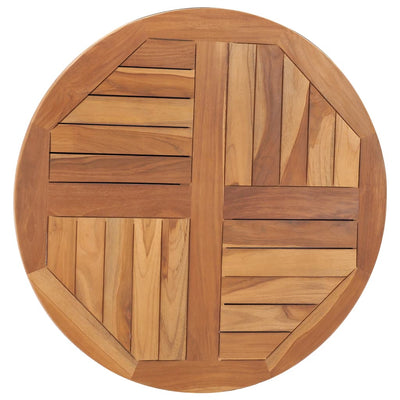 Table Top Solid Teak Wood Round 2.5 cm 70 cm