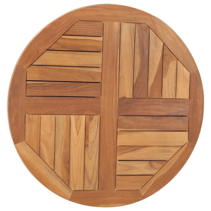 Table Top Solid Teak Wood Round 2.5 cm 70 cm