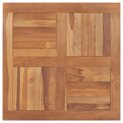 Table Top Solid Teak Wood Square 80x80x2.5 cm