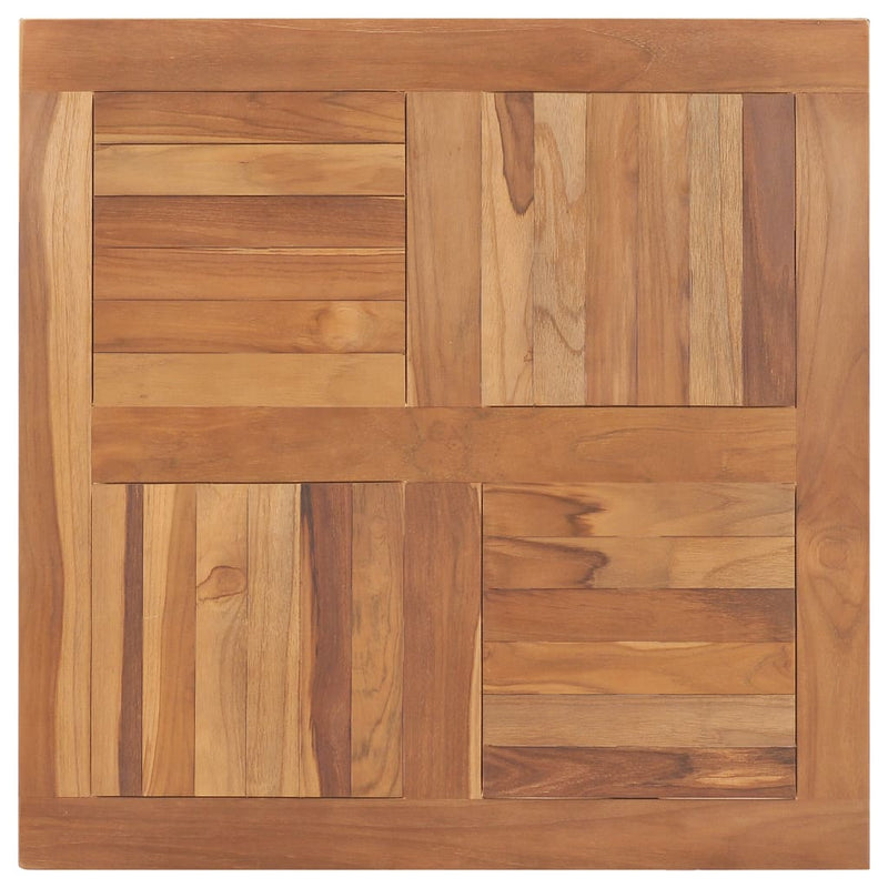 Table Top Solid Teak Wood Square 80x80x2.5 cm