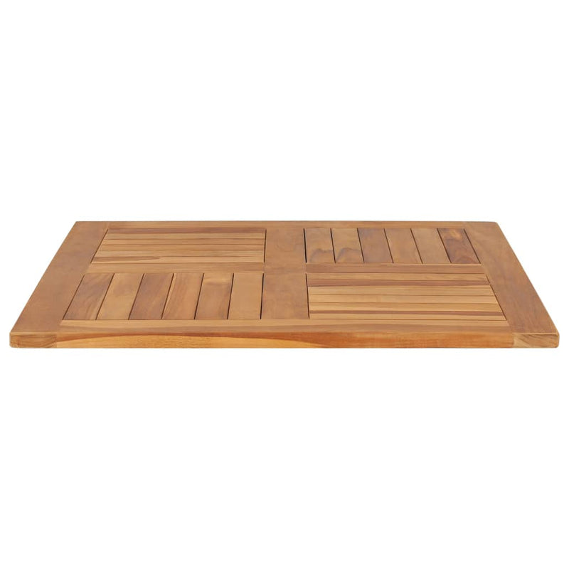 Table Top Solid Teak Wood Square 80x80x2.5 cm