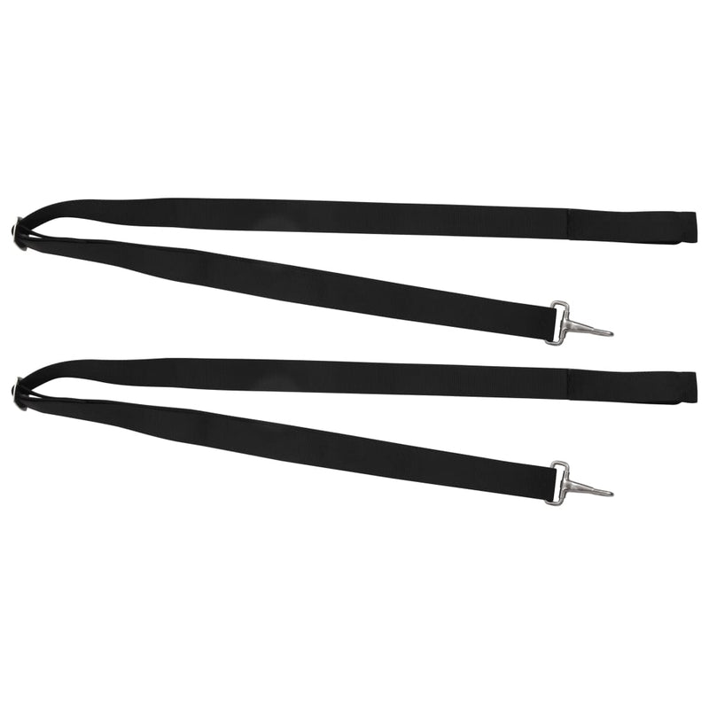 Bimini Top Straps 2 pcs Fabric and Stainless Steel