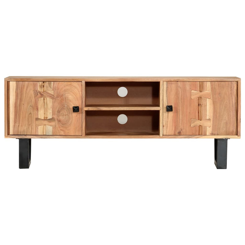 TV Cabinet 118x30x45 cm Solid Acacia Wood