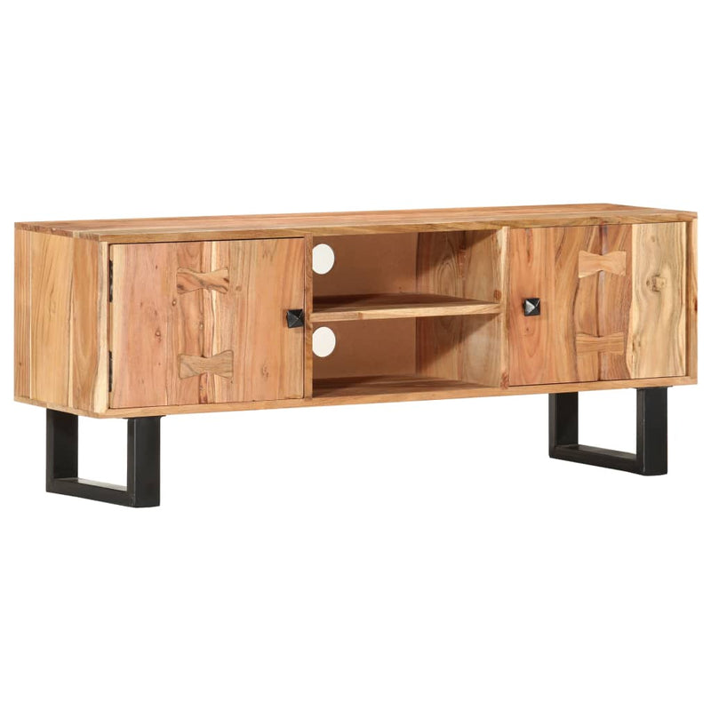 TV Cabinet 118x30x45 cm Solid Acacia Wood