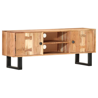 TV Cabinet 118x30x45 cm Solid Acacia Wood