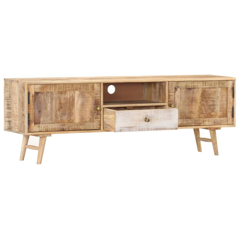 TV Cabinet 140x30x45 cm Solid Mango Wood