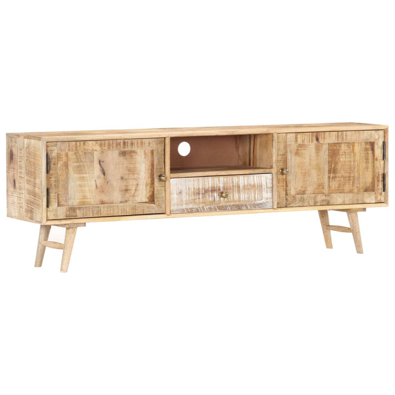 TV Cabinet 140x30x45 cm Solid Mango Wood