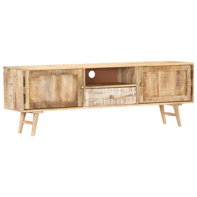 TV Cabinet 140x30x45 cm Solid Mango Wood