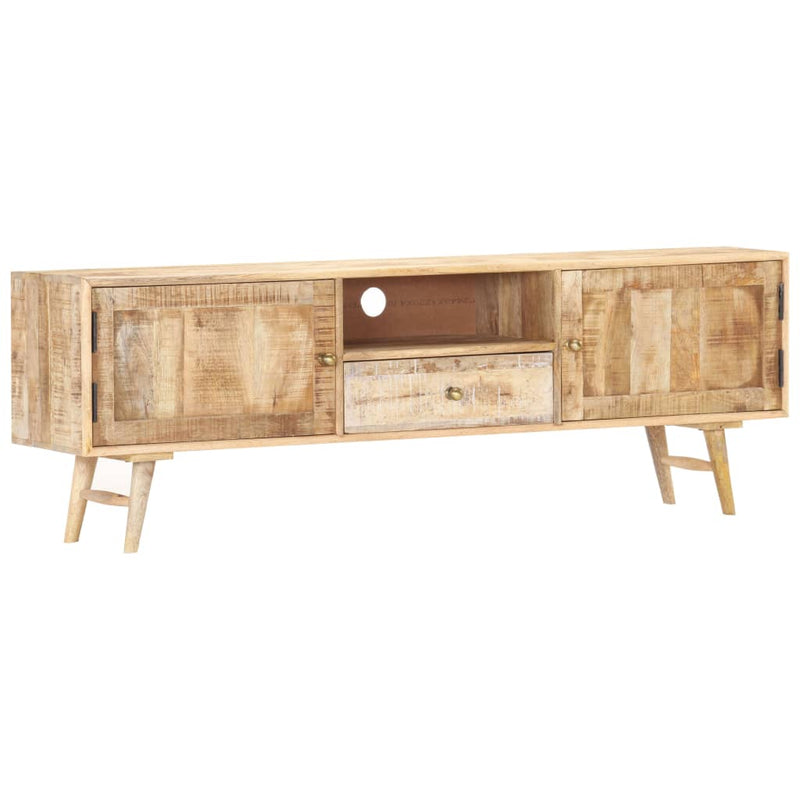 TV Cabinet 140x30x45 cm Solid Mango Wood