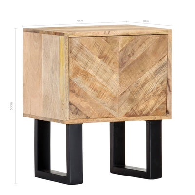 Bedside Cabinet 40x30x50 cm Solid Mango Wood