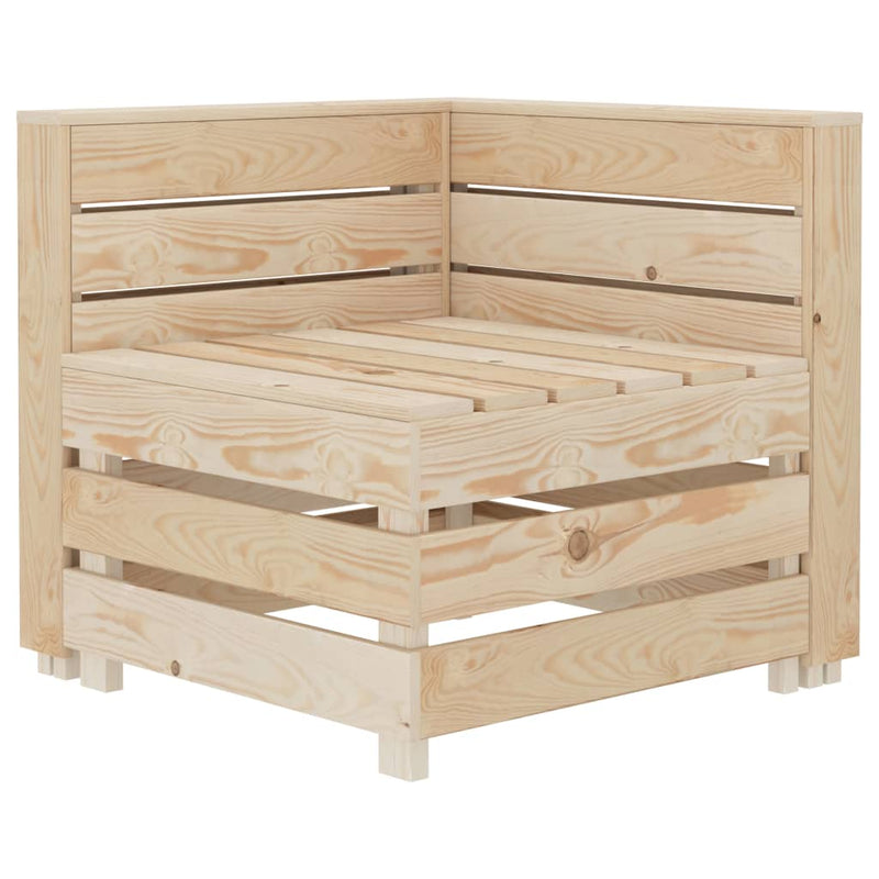 Garden Pallet Corner Sofa Wood