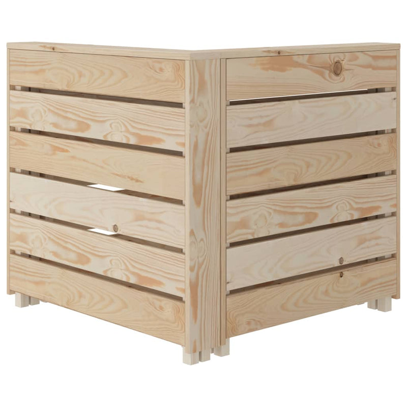 Garden Pallet Corner Sofa Wood