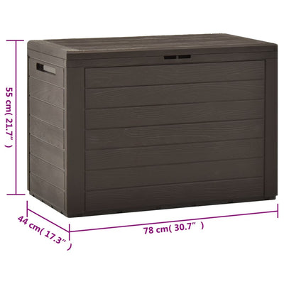 Garden Storage Box Brown 78x44x55 cm