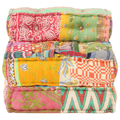 Modular Pouffe Patchwork Fabric