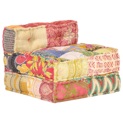 Modular Pouffe Patchwork Fabric