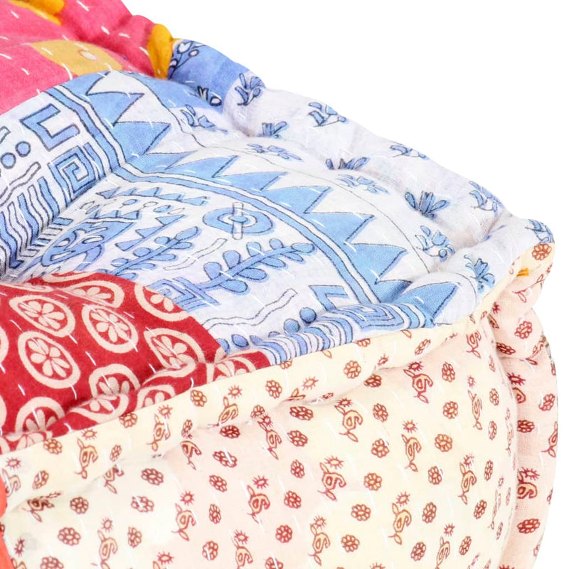 Modular Pouffe Patchwork Fabric