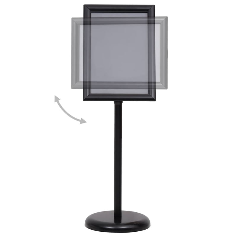 A3 Pedestal Poster Stand Black Aluminium Alloy